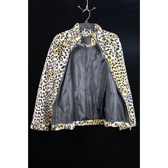 Joujou Leopard Print Faux Fur Jacket M - Picture 6 of 7